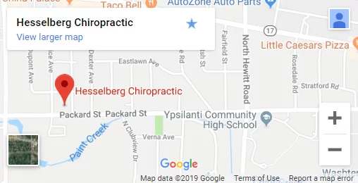 Map of Ypsilanti Chiropractors